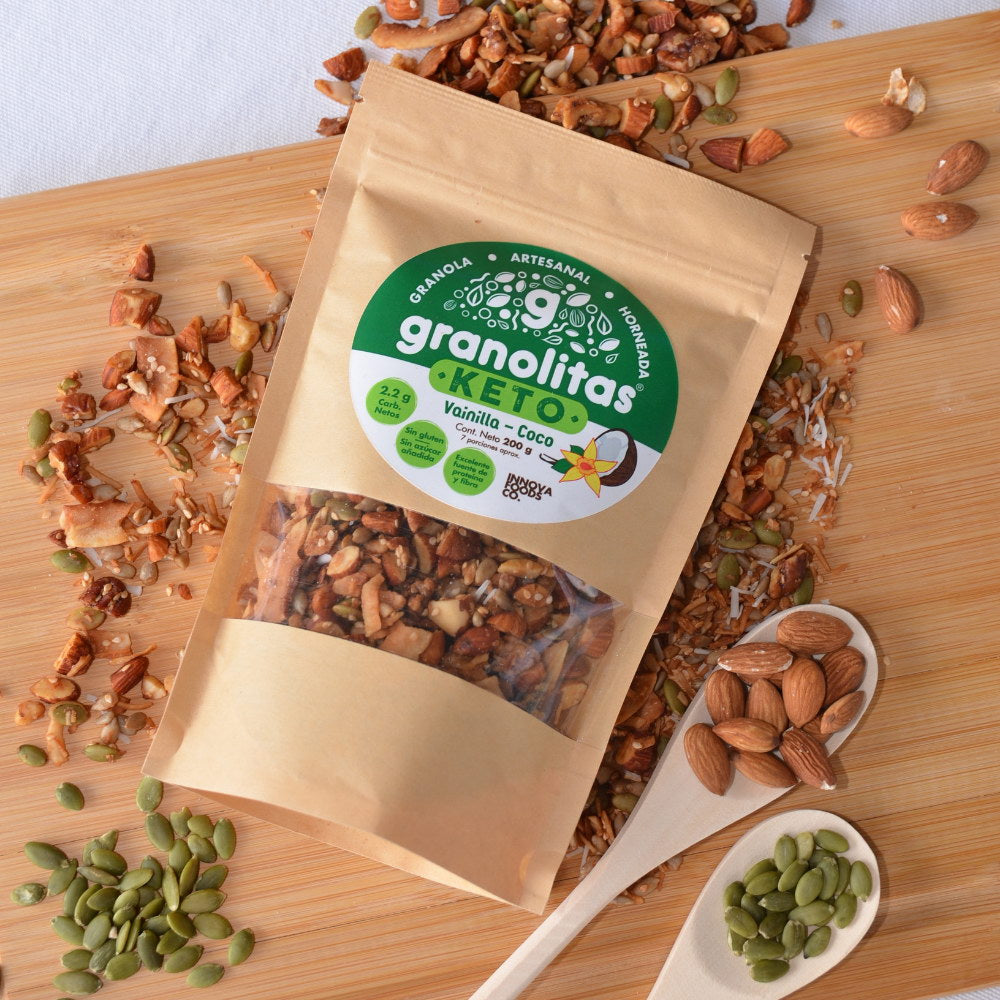 granolitas keto vainilla coco