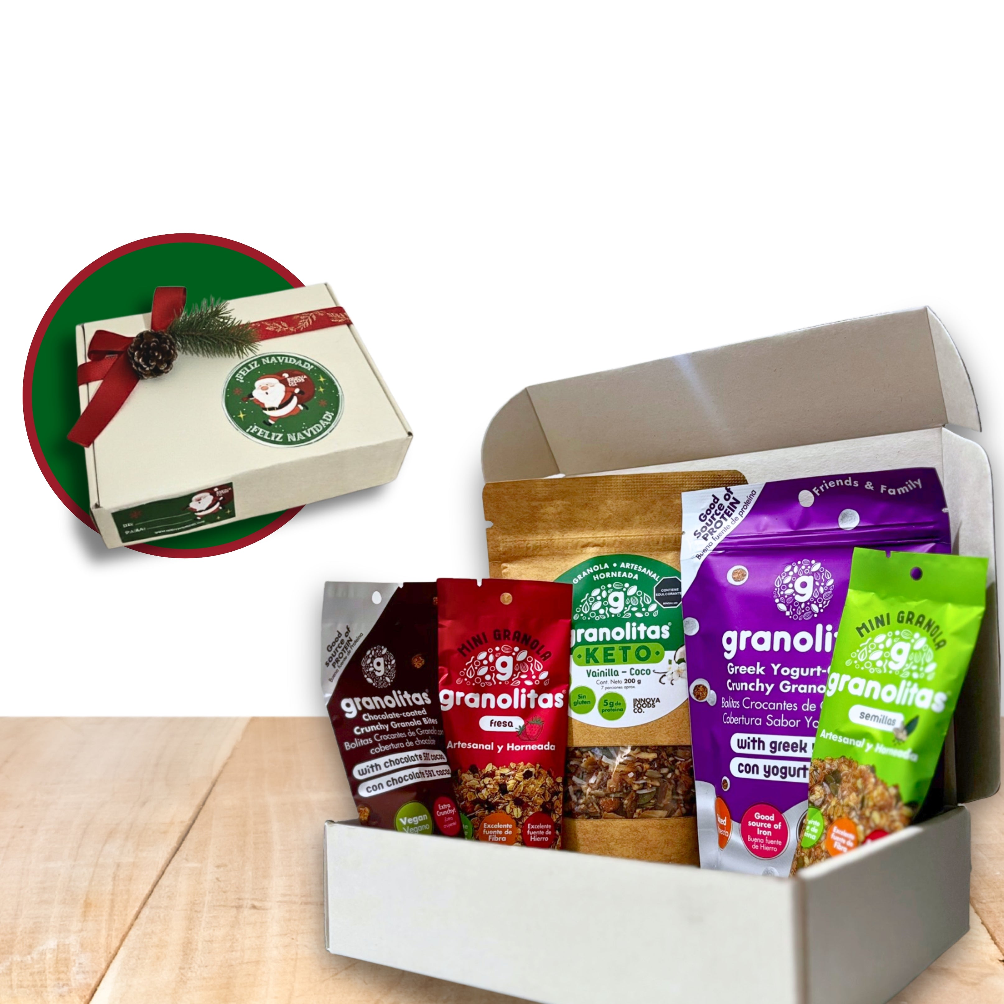 CAJITA SALUDABLE NAVIDEÑA PEQUEÑA