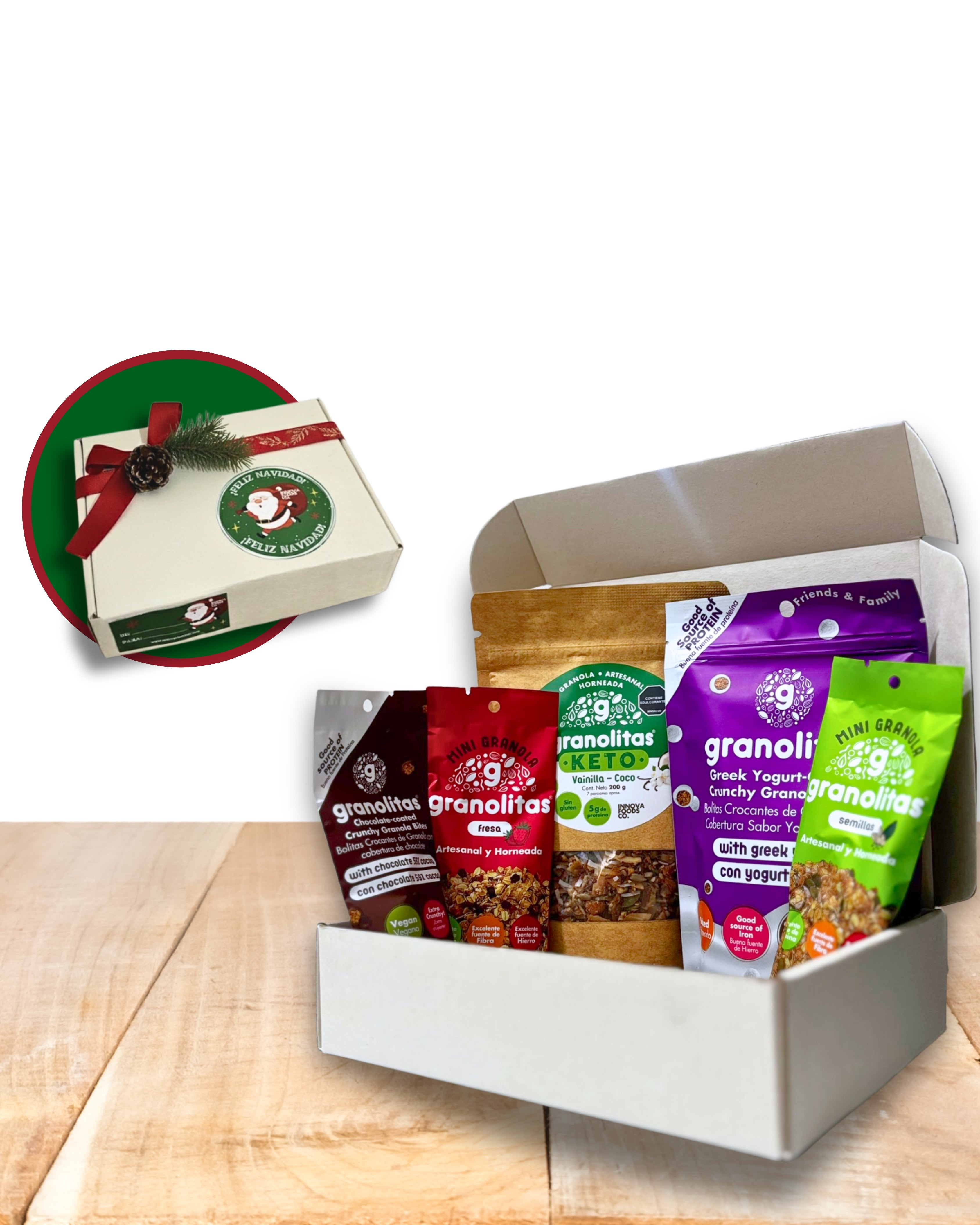 CAJITA SALUDABLE NAVIDEÑA PEQUEÑA