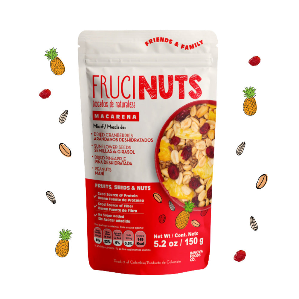 FruciNuts Macarena X 150G (Mezcla de frutas, nueces y semillas) NUEVO!