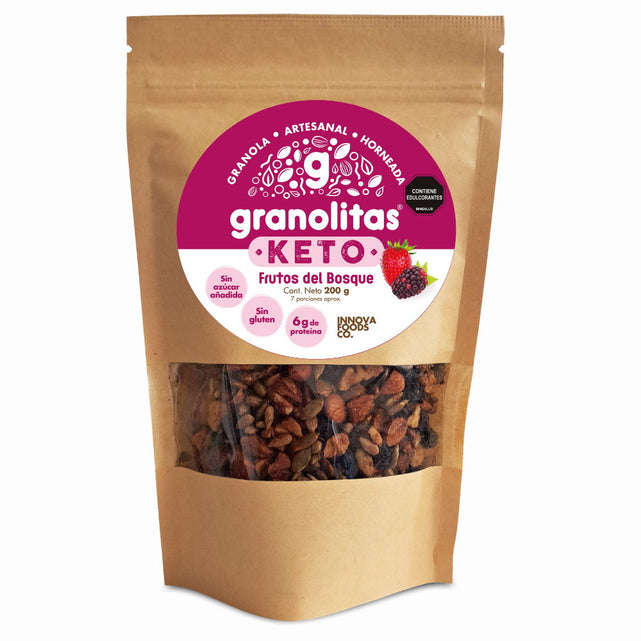 granolitas keto frutos del bosque